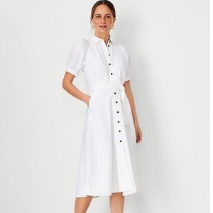 Ann Taylor Linen Blend Shirtdress